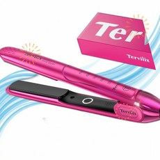 Terviiix 판 고데기 플랜차 데 카벨로 프로페셔널 1인치 세라믹 플랫 아이언 DW