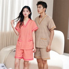 찜질방옷 사우나복 커플 마사지복 숯가마 찜질복 물리치료 상하의 세트