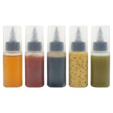 온핏업 휴대용 캠핑 미니 양념 소스통, 5개, 40ml