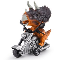 寶寶益智慣性玩具車模型 恐龍摩托車, {慣性恐龍車}三角黃, 1個