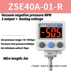 샤크팡 ZSE30A 01 ZSE30AF L 정밀 부압 N 게 SMC ISE30A, ZSE40A 01 R