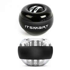 손목근력 강화용 회전형 자동 스피너 볼 트위스트 오토 스핀볼 손목근력강화 dew+8690pZ, 투명블랙