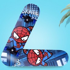 臺灣熱銷 兒童滑闆車四輪滑闆初學者男女新手雙翹闆公路成人青少年專業廠家, 蜘蛛80厘米, 1個