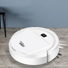 미니 충전식 흡입 바닥 청소 로봇 진공 청소기 단단한 카펫, 01 White Lite, 기본, 2. White Lite