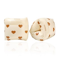 兒童游泳安全臂圈 卡通造型浮力手臂圈 游泳裝備, 復古愛心-1對（opp袋）, 1個