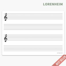 로렌하임 마그피아 MRMBMPK7050 고무자석 화이트보드 오선지 70x50 학습용 학교보드