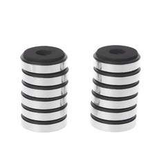 스피커 피트 스파이크 J60A용 충격 흡수 바닥 발 댐핑 패드 매트 12개, 30mmx8mm, 은, 은