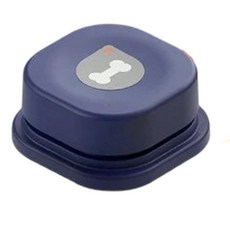可錄音互動按鈴器 寵物點餐交流鈴 寵物訓練按鈕 寵物玩具 快速出貨, 藍色, 1個