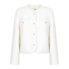 [백화점 홈쇼핑 정품] 에이비에프지 큐티 포켓 포인트 라운드넥 트위드 자켓 재킷APZ5QJ03G