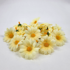 청년공방 조화 꽃 장미꽃머리 100p 데코조화 장식용꽃, 소국꽃머리100p, 아이보리