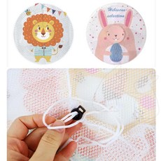 벽걸이 스탠드 선풍기 커버 보호망 덮개 안전망 캐릭터, 토끼