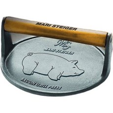 무쇠 스테이크 껍데기 누름판 돼지 누르개 고기누름판