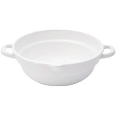 일본 직배송 쿡 테리어 원형 법랑 튀김 냄비 24cm 블랙 琺瑯, 2)white