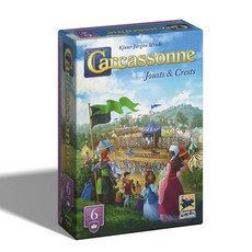 Hans Im Gluck Carcassonne Jousts & Crests 보드 게임 확장판 - 챔피언 상품 및 조각상과 함께 왕의 토너먼트에서 경쟁 어린이 및 성인을 위한, Hans Im Gluck Carcassonne Jous