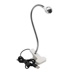 LED 클립 공부 침대 독서 눈 스포트라이트 스포트라이트 침실 호환용 있는 클립 보호 USB 램프 제품 옆 스위치가 기숙사 작업, 1개, 2. 블랙 (전구색)