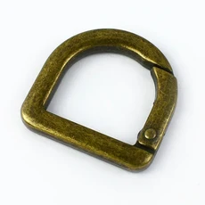5/10/20Pcs Meetee 20mm 금속 D 링 버클 핸드백 스트랩 걸쇠 개방형 Carabiner 스냅 후크 스프링 열쇠 고리 DIY 가방 액세서리, [01] 20mm-5Pcs, [04] Bronze