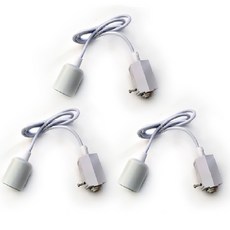 960mm LED 볼전구 레일 소켓, 화이트, 3개