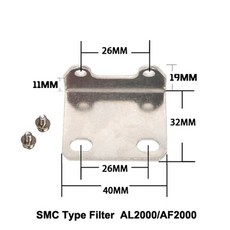 Airtac 공압 공기 압력 게이지 계량기 PT1 스텐트 구리 AF2000 AF3000 다리미 PT1 필터 Y40 Y50 카트리지 요소, AS Picture, AF2000 Bra et