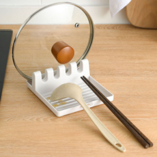 아일랜디 냄비 국자 집게 받침대 거치대, 화이트, 1개