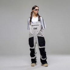 2425 오비오 남녀공용 보드복 멜빵바지 아우트로 빕 팬츠 OVYO OUTRO BIB PT WHITE ROSE