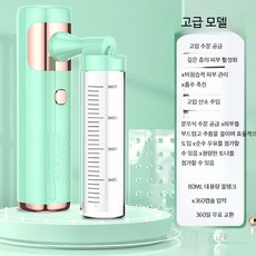 두피분사기 앰플 에어건 관리기 보습 뷰티 분사기 그린, 디럭스 라이트 그린 토너 가능, 단일 모델