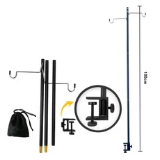 분리형 알루미늄 합금 캠핑 랜턴 램프 행거 휴대용 초경량 라이트 홀더 야외 테이블 교수형 고정 스탠드, 08 Type A not peg