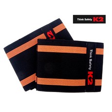 케이투세이프티 작업용 안전 각반 IMS13902 2p, BLACK + ORANGE, 2개