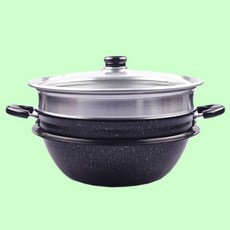 와이지통상 2단 가마솥 30cm 찜기 찜가마솥 대용량 업소용 가정용, 상세페이지 참조, 상세페이지 참조