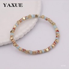 歐美復古石頭手鏈 時尚百搭手工串珠設計款女手串飾品