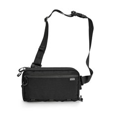 192043 TACTICAL GEEK Cache L4 EDC 슬링 백 경량 크로스바디 숄더백 스트랩 백팩 블랙. 스몰