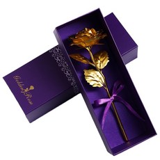 유니크 24K 황금카네이션 어버이날 선물 카네이션 장미, 골드, 1개