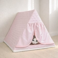 고양이집 숨숨집 스크래쳐 파스텔 쏙쏙 하우스, 1개, 핑크