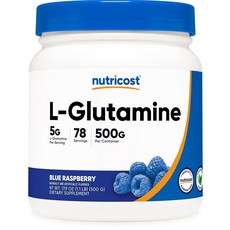 뉴트리코스트 L글루타민 파우더 블루 라즈베리 500g, 1개