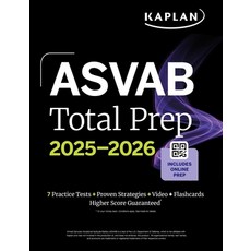 (영문도서) ASVAB Total Prep 2025-2026 Paperback, Kaplan Publishing, English, 9781506297200
