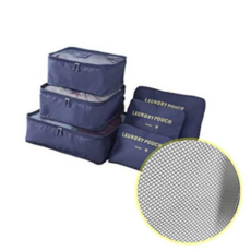 네이비 6종 여행용 캐리어 화장품 수납 파우치 세트 59000EA 1EA