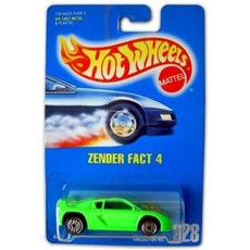 1991-1992 Hot Wheels ZENDER FACT 4 #89 블루 카드 (옐로우/퍼플 전기 탐포가 있는 그린) 226100, 1991-1992 Hot Wheels ZENDER FA