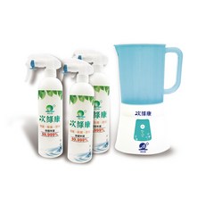 【次綠康】次氯酸生成設備製造機900ml加贈350ml補充空瓶x3(HW-S1102) 次氯酸水製造機 原廠保固, 1個
