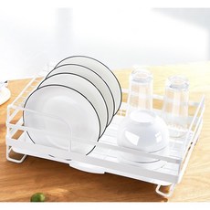에스와이라이프 식기건조대 그릇 정리대, 화이트, 1개
