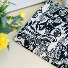 498 탐나요 몽랑블 아이스 무늬 원단 늘어나는 냉장고 패브릭 스판 천, 네이비, 1개