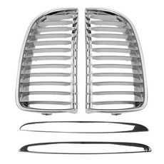 크롬 프론트 범퍼 키드니 그릴 BMW E90 E91 320I-335I 4DR 세단 왜건 2005-2008, 1개
