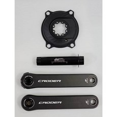 CRODER 功率計簡配 S-POWER-SPIRIT短曲柄腿 軸心 SPOWER 4-ARM功率計 齒片BB沿用原本的, 1個, 功率計+155MM曲柄+中軸*1