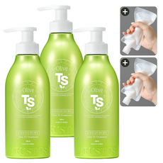 올리브 TS 트리트먼트 + 소분 파우치 증정, 3개, 500ml