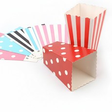 접이식 사각 꼬깔 종이컵 파티 과자 간식컵, 1개