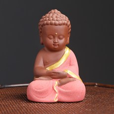 紫砂如來佛茶寵擺件, 红如来