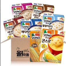 농심 보노 7종 혼합기획세트 (콘스프57g+포르치니버섯54g+포타주크림51g+체다치즈63g+어니언54g+클램차우더63g+옥수수알그대로63g), 1개, 63g