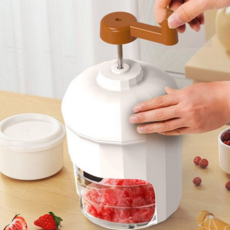 수동 빙수기 옛날 눈꽃 아이스크림 가정용 빙수기 팥빙수기 얼음 디저트 스테인리스 쉐이빙기 핸디형