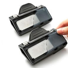 양면 연필심 갈이 다듬기 펜슬 연마 사포 미술 집게, 2개