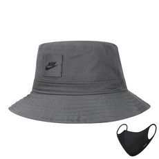 NIKE logo刺繡漁夫帽+鳥嘴型口罩