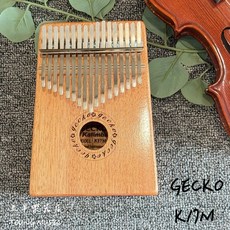 GECKO K17M 17音 姆指琴 桃花心木 附調音器 原廠收納盒, 1個