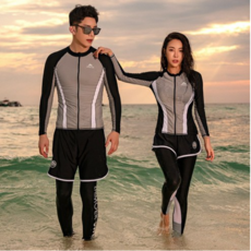 록신 커플 래쉬가드 상하의세트 5종풀세트프린팅집업래쉬가드빅사이즈 HY002YY2313, L, 남성용